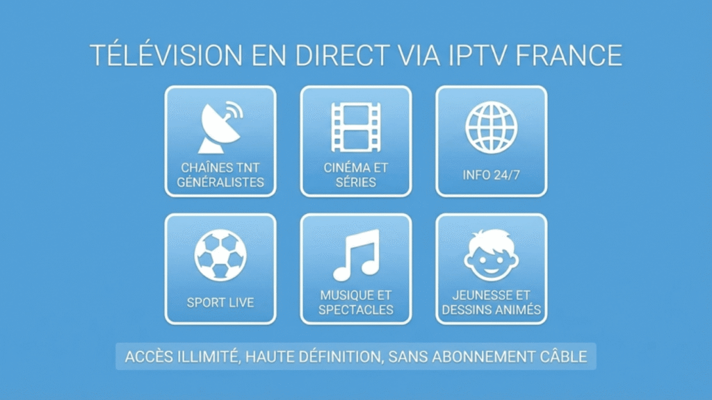 Chaînes TV en direct IPTV France en haute qualité