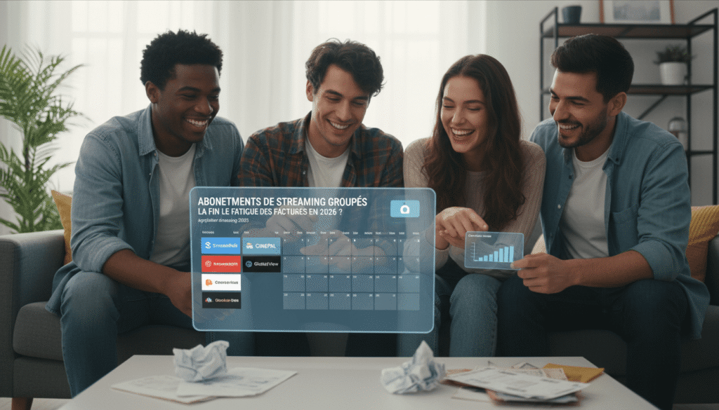 Candid photography of Abonnements de streaming groupés : La fin de la fatigue des factures en 2026 ? related to agrégateur streaming 2026 - Stock Photo style