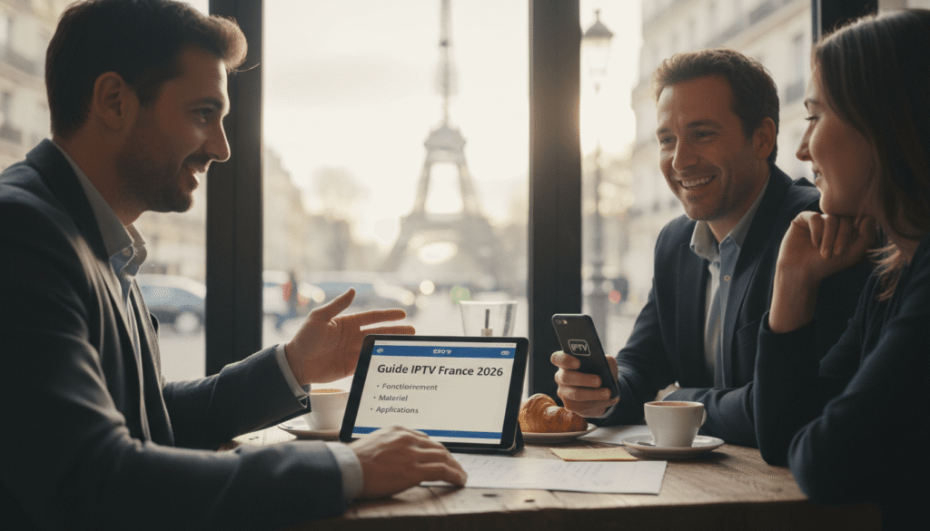 Candid photography of Guide IPTV France 2026 : fonctionnement, matériel, applications related to guide iptv france - Stock Photo style