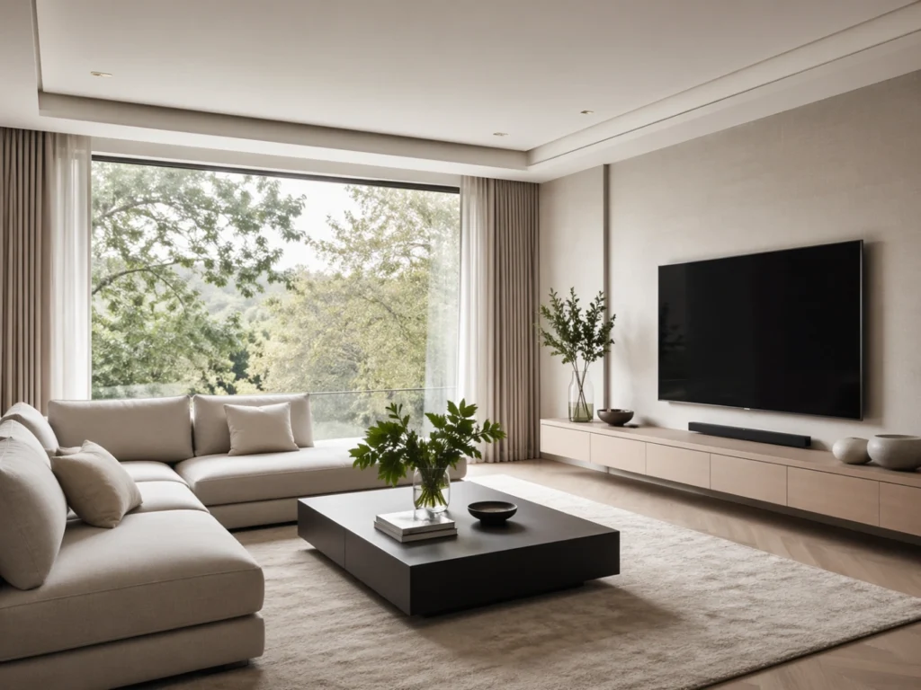 Découvrez comment choisir une TV internet pour salon minimaliste avec une installation discrète, une interface claire et un rendu élégant.