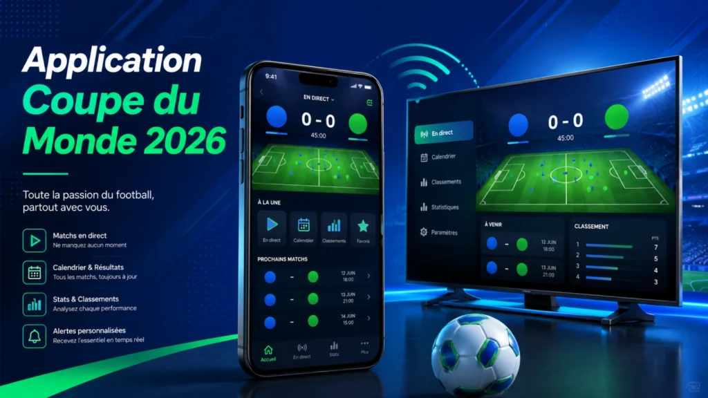 Application Coupe du Monde 2026 sur Smart TV, mobile et tablette