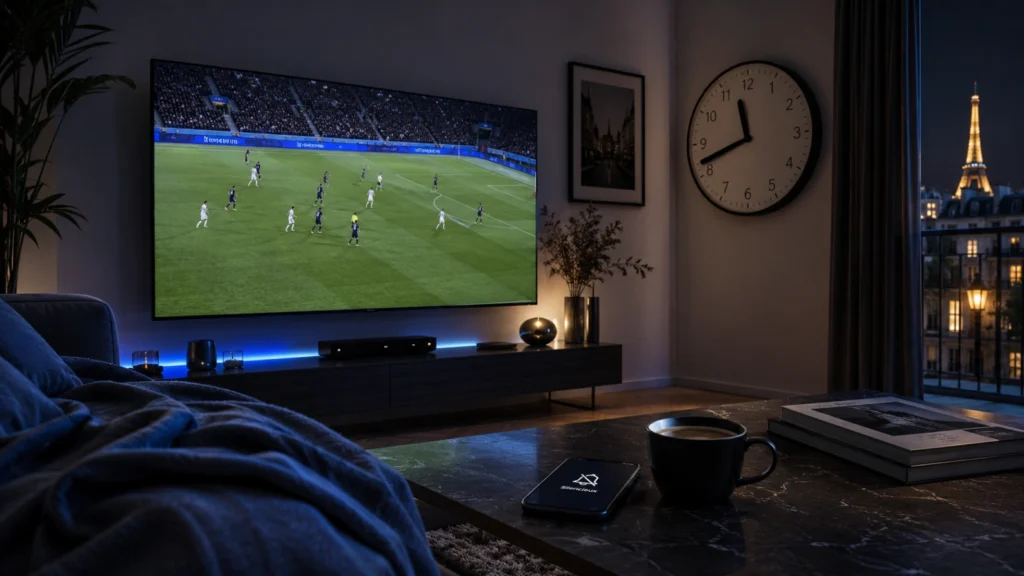 Regarder un match de Coupe du Monde tard le soir en France sur une télévision prête