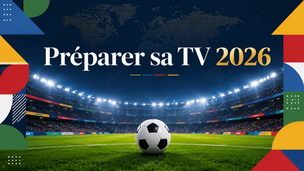 Préparer sa TV pour la Coupe du Monde 2026 avec Smart TV et stade de football