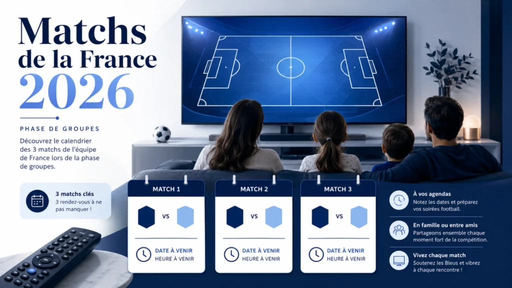 Meilleure solution pour regarder les matchs de la France 2026 sur TV