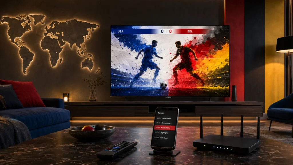États-Unis Belgique Coupe du Monde 2026 sur TV avec programme et chaîne